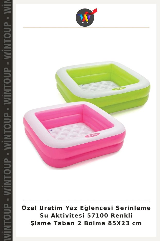Custom-Made Summer Fun Cooling Water Activity 57100 Colorful Puffer Mat with 2 Compartments, 85 x 23 cm