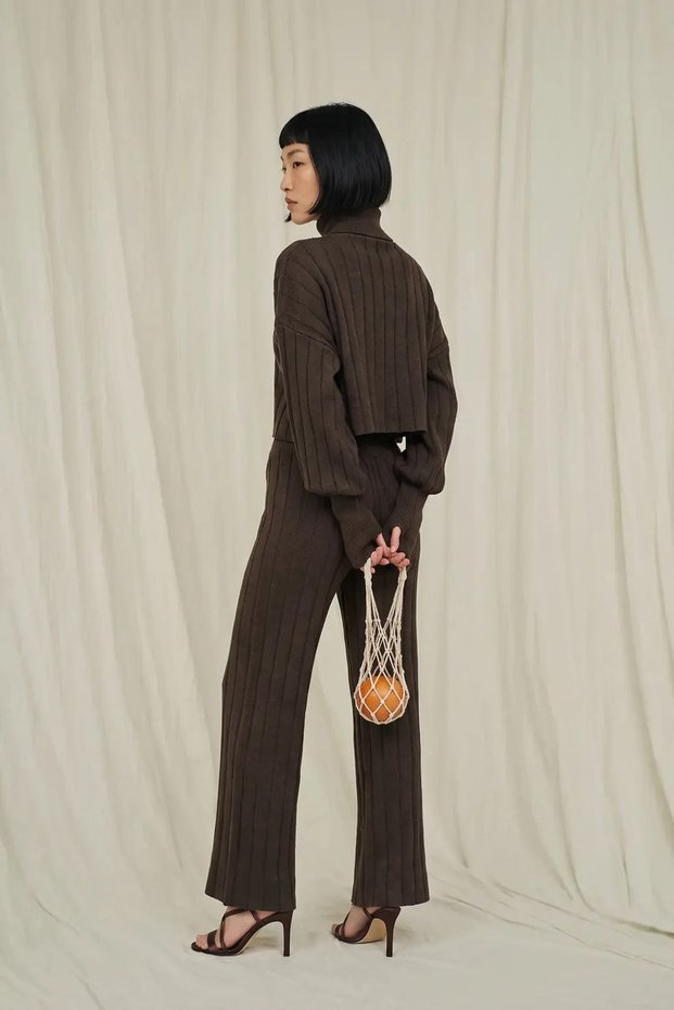 MY FASHION Textured Knit Coordinating Set