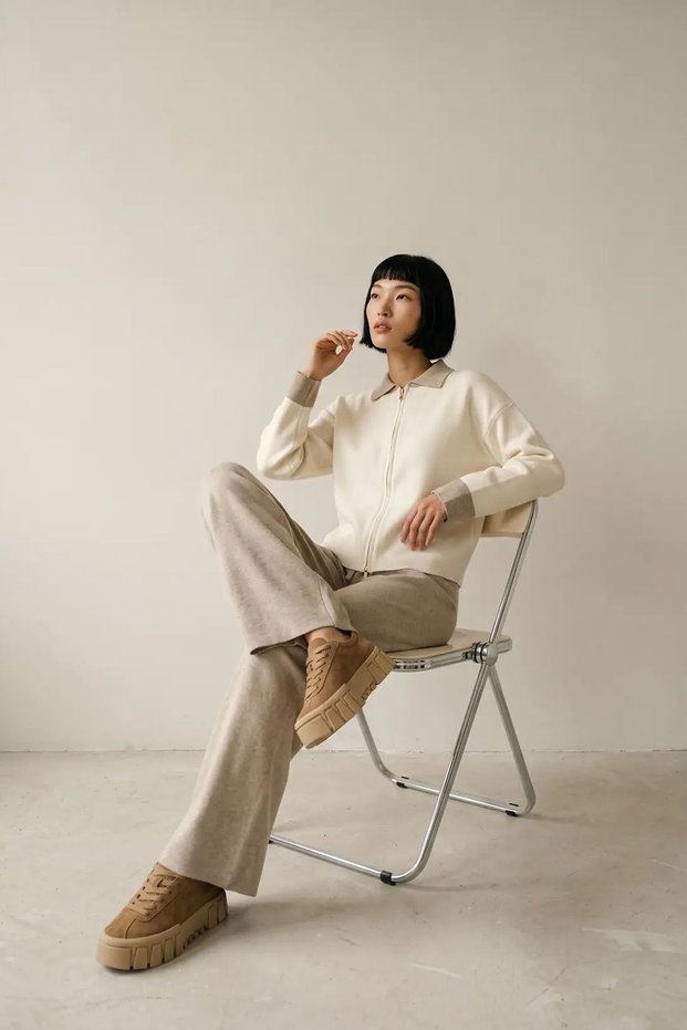 MY FASHION Knit Two-Piece Set