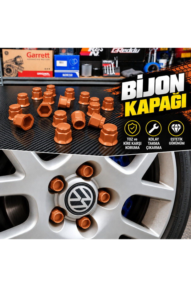 3D-Printed Lug Cap, 17 mm – Wheel Lug Protective Cap – Various Color Options