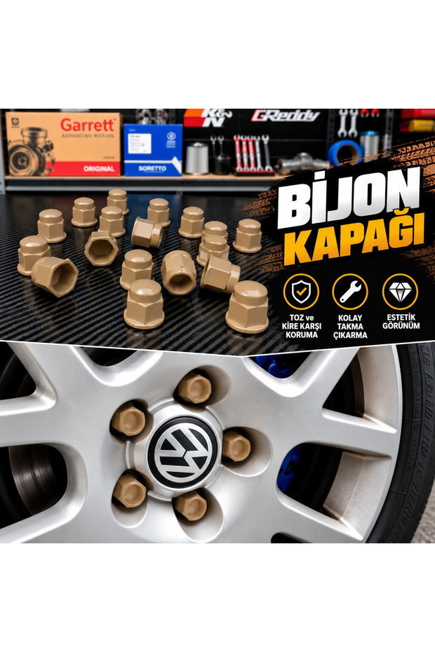 3D-Printed Lug Cap, 17 mm – Wheel Lug Protective Cap – Various Color Options