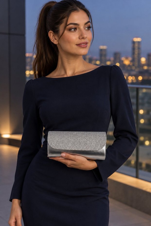 Women's Silver Hand and Shoulder Bag ARM-27KÇNT008