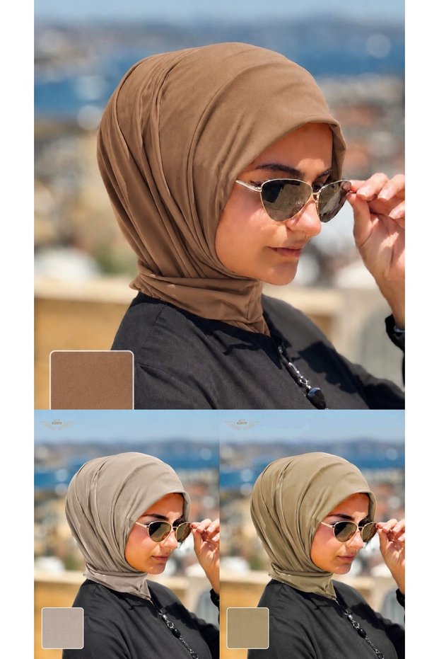3 Snap Fasteners Hijab Cap