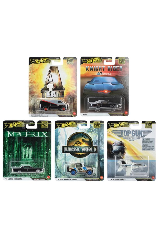 Premium Pop Culture 5-Piece Set: Diecast Metal Model Cars (5 Cars)