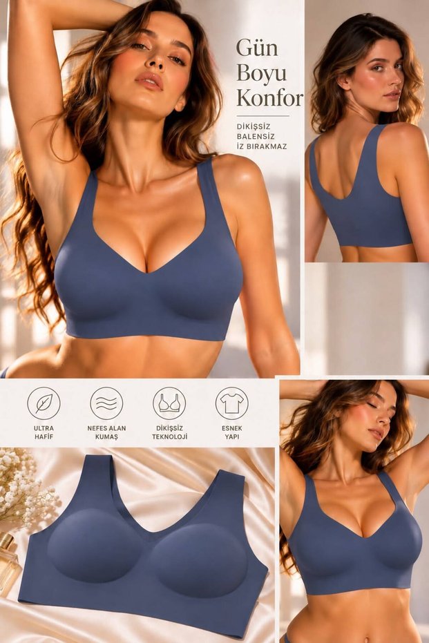 Non-wired, Stitch-Free, Invisible, Removable-Pad Shaping / Sculpting Bra SU0010