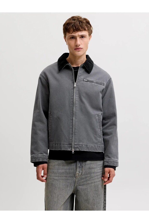 Men's Gray Jorchamberi Worker Jacket Sn Jacket