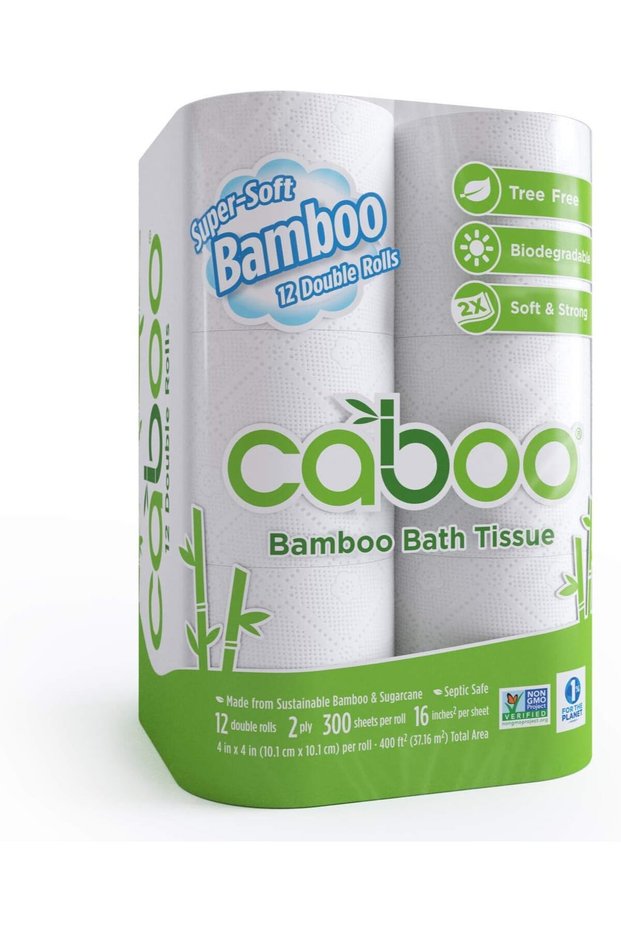 - Bamboo And Sugarcane Bath Tissue 12 Roll(S)