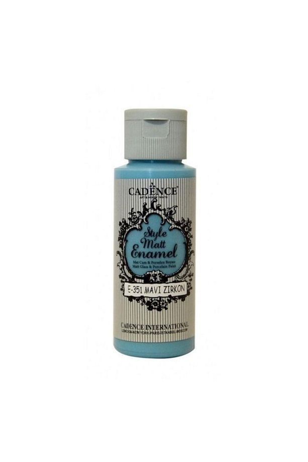 Style Matt Enamel Cam & Porselen Boyası 59 ml. E-351 MAVİ ZİRKON - 2