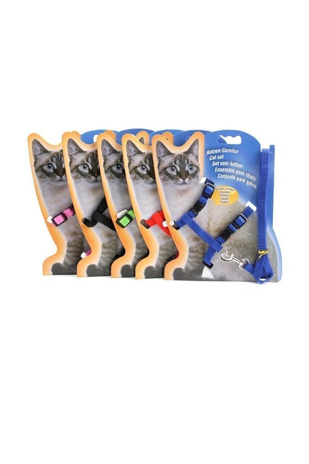Kedi Göğüs Tasması Ve Gezdirme Seti - 1