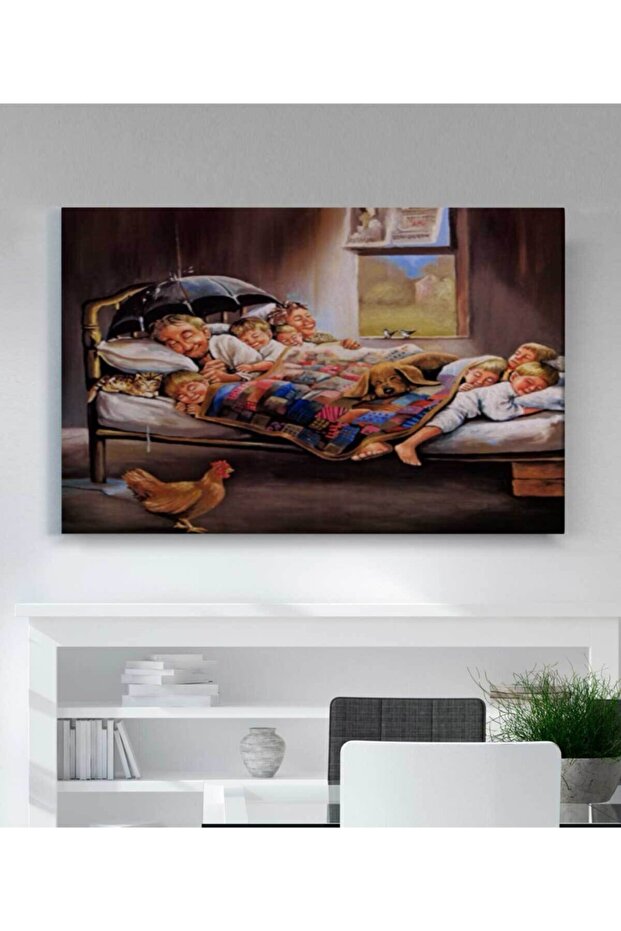 Mutluluğun Resmi Kanvas Tablo - 1