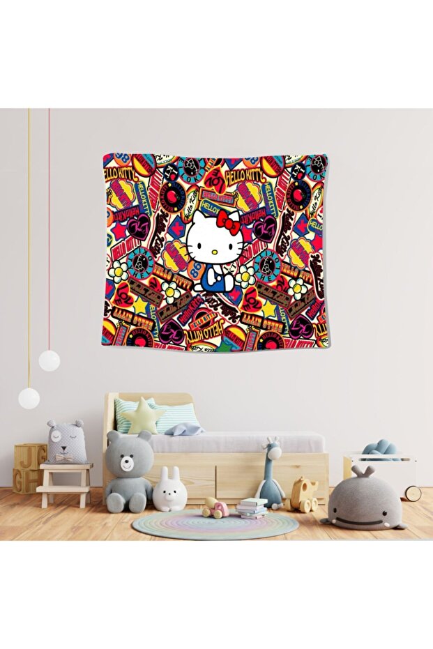 Hellokitty Colorful Children's Wall Cloth