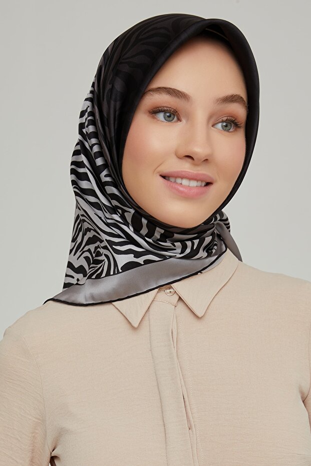 وشاح حريري 8654d (نسيج قطني طويل)