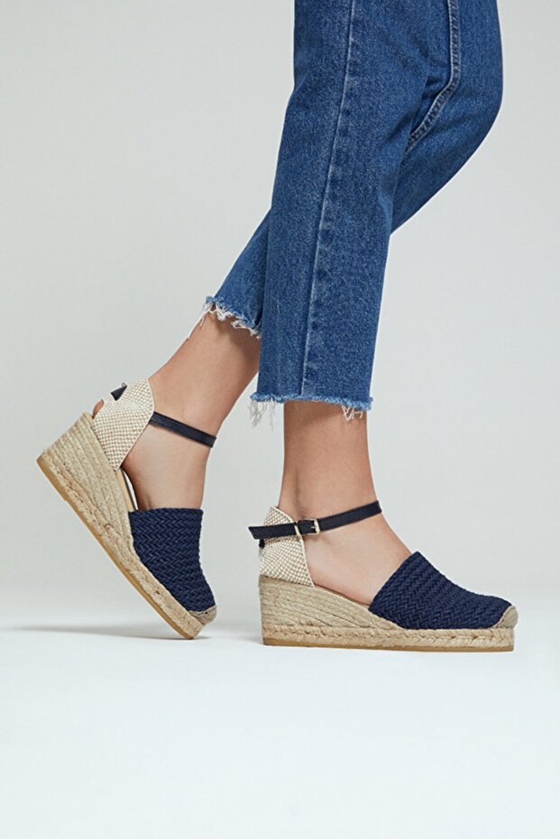 Kadın Dolgu Topuklu Espadril - 1