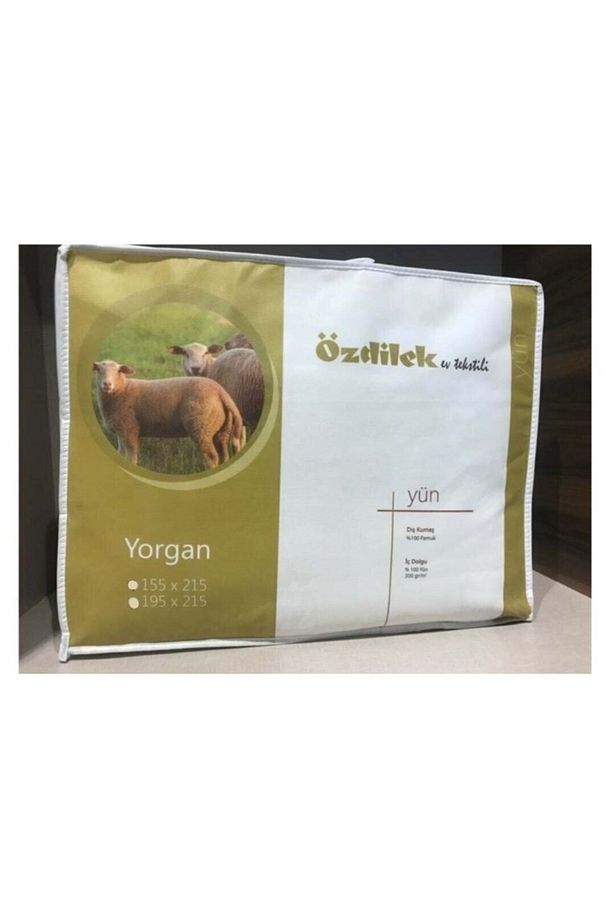 Tek Kişilik %100 Yün Yorgan (155x215) - 2