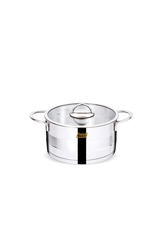 Silindir Derin Tencere 18 cm | | 304 Paslanmaz Çelik |18/10 | Çorba & Yemek Tenceresi - 1