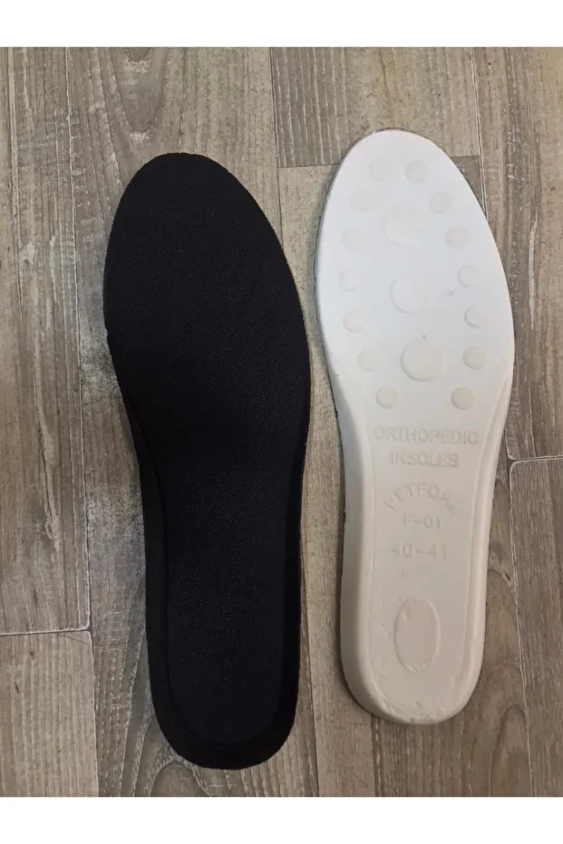 Tüm Ayakkabılar için Günlük Tabanlık Siyah Memory Foam Hafızalı Ayakkabı iç Tabanlığı Rahat Yumuşak - 1