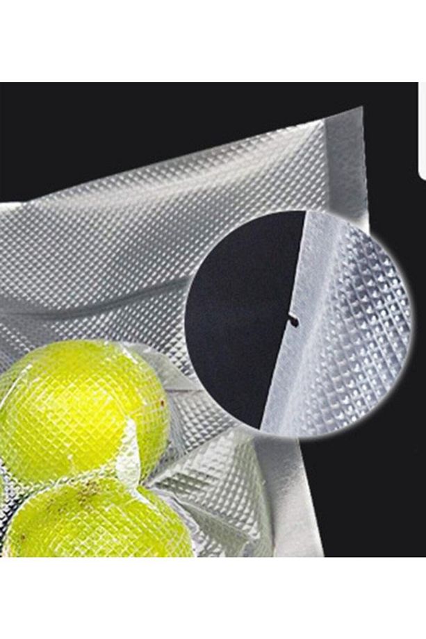 Vakum Makineleri Için Tek Yüzeyi Tırtıklı Vakum Torbası - Poşeti 28cmx40cm -1 Kg - 2