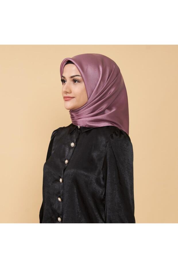 Db-100 موديل 15 وشاح كريستالي سادة باللون الوردي المغبر