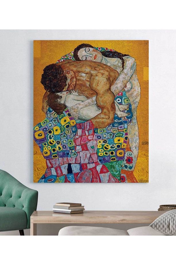 Gustav Klimt Aile Kanvas Tablo - 1