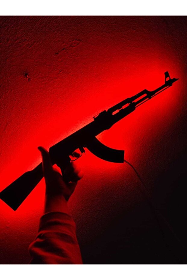 Silah Led Işıklı Tablo - 2