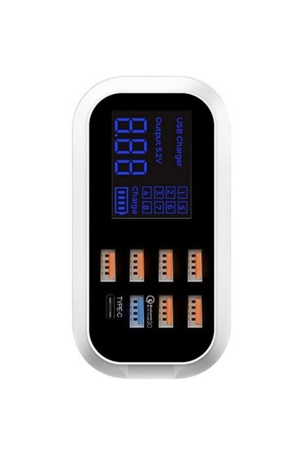 Doolike Çoklu Usb 8 Port Şarj Doldurma Hızlı Şarj Adaptörü ( Typ-c ) - 2