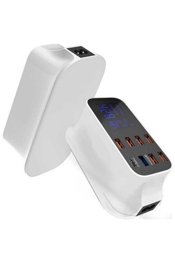 Doolike Çoklu Usb 8 Port Şarj Doldurma Hızlı Şarj Adaptörü ( Typ-c ) - 4