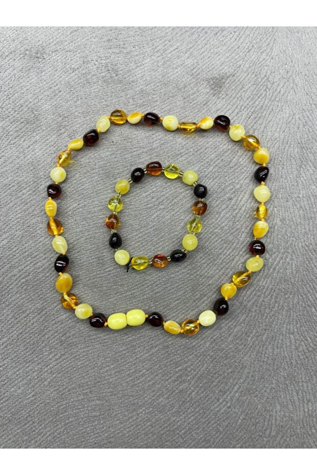 Baby-Child Amber Bracelet-Necklace Set