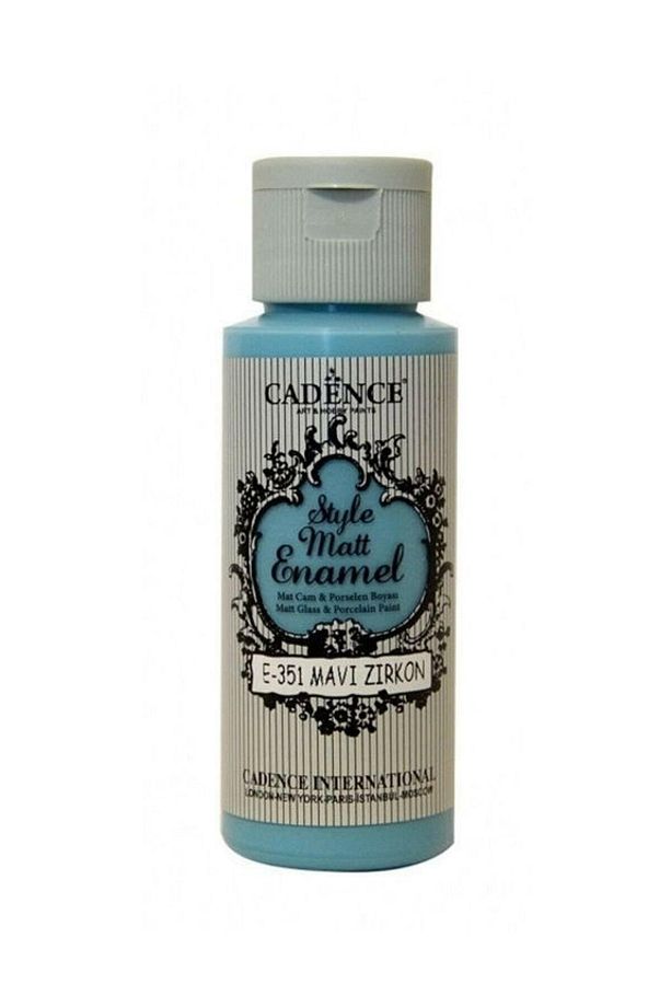 Style Matt Enamel Cam & Porselen Boyası 59 ml. E-351 MAVİ ZİRKON - 1