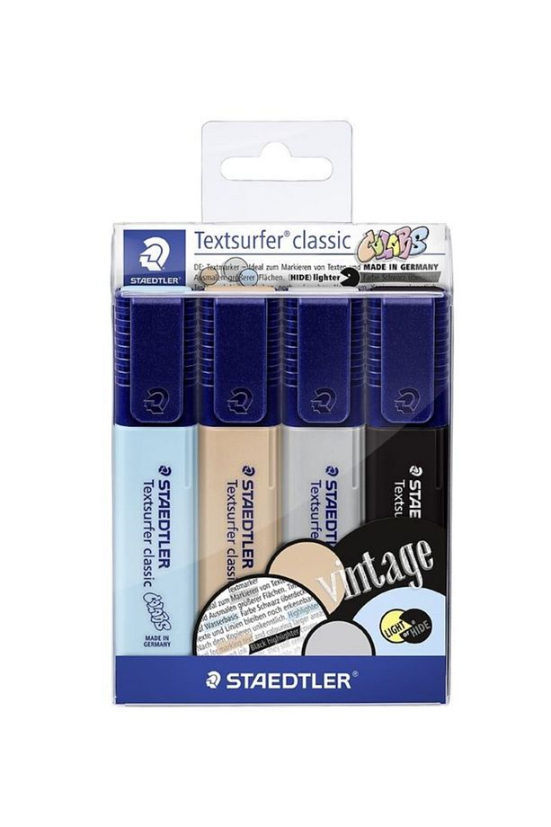 Textsurfer Highlighter Fosforlu Kalem Seti 4'lü Vıntage Colours - 1