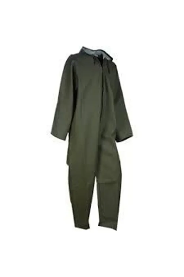 Waterproof Length Overalls Hooded Raincoat Overalls with Zipper on the Front and Placket - 2