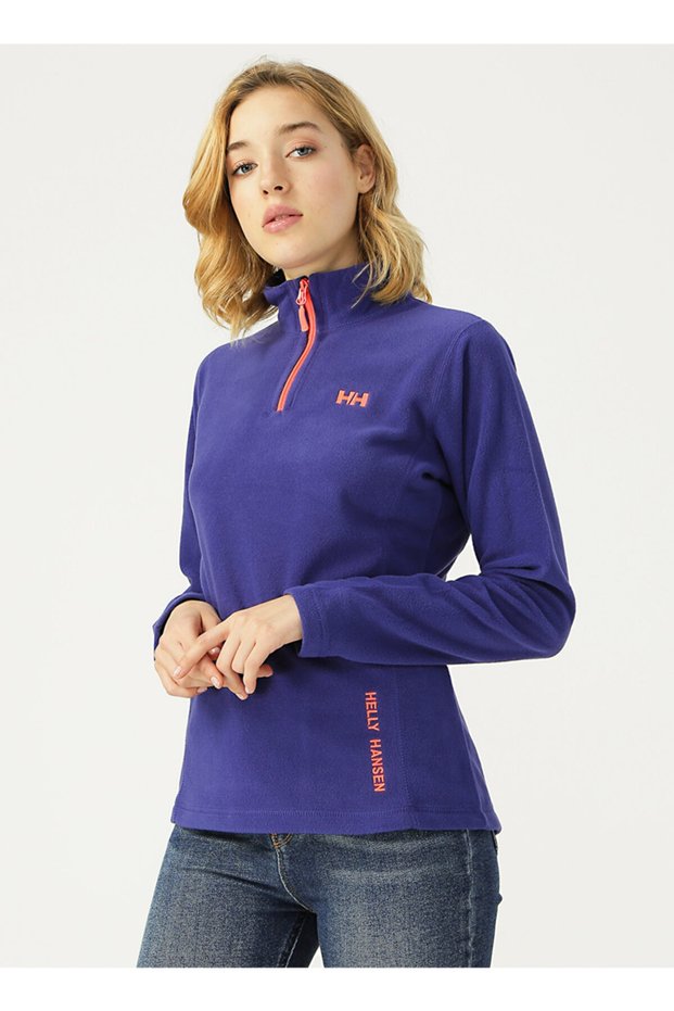 Kadın Mor Polar Sweatshirt