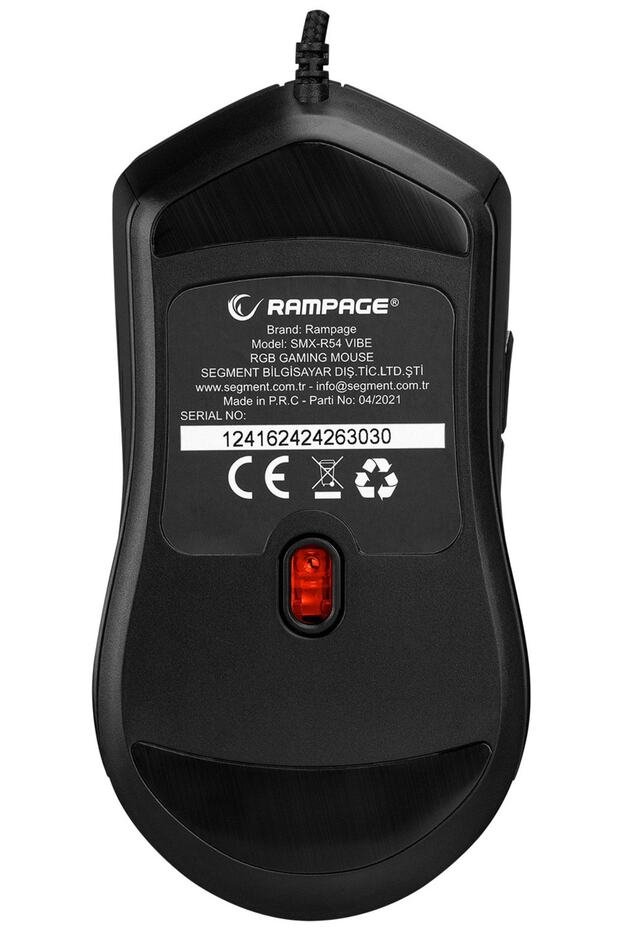 Smx-r54 Vibe Usb Siyah Rgb Aydınlatmalı Drag Click 6400 Dpi Pro Gaming Oyuncu Mouse - 8