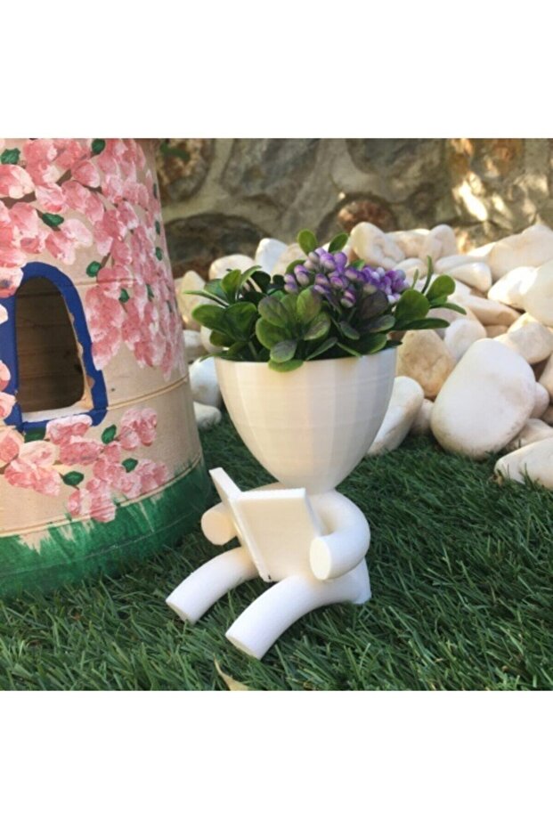 Kitap Okuyan Insansı Saksı - 2