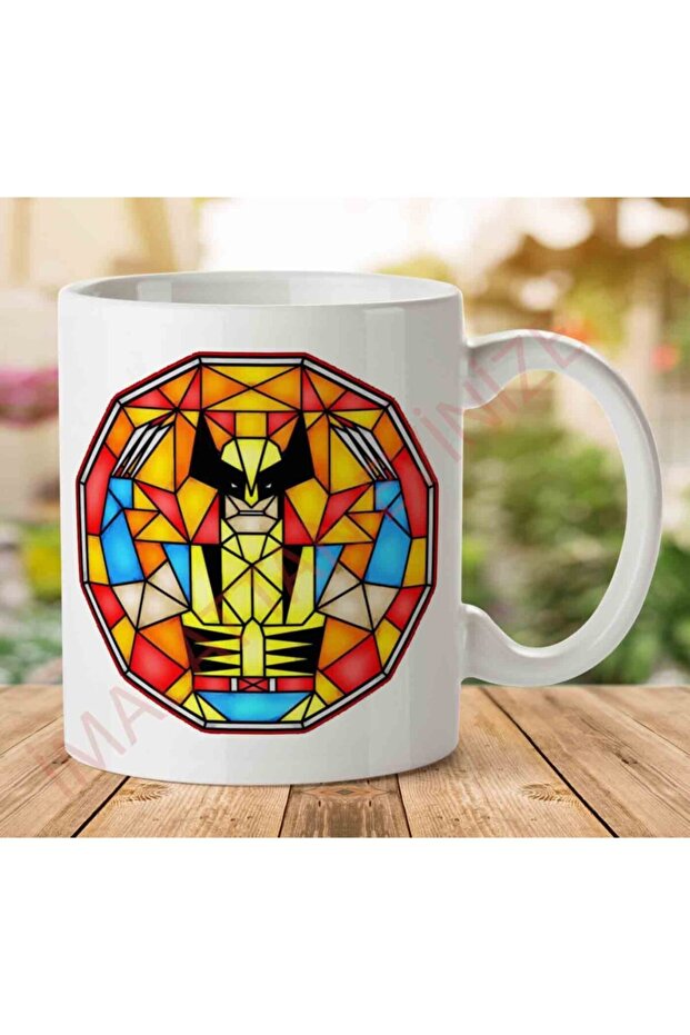 كوب Stain Bub Wolverine Window X للرجال مطبوع على الجانبين