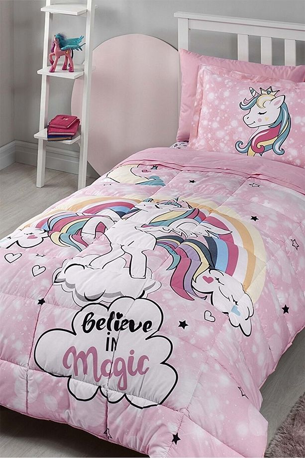 Ranforce Tek Kişilik Çocuk Uyku Seti-unicorn Pembe - 1