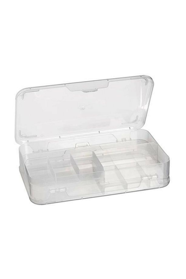 Şeffaf Plastik Bölmeli Çift Taraflı Hobi Dikiş Iğne Kutusu Arduino Balıkçı Malzeme Saklama Organizer - 5