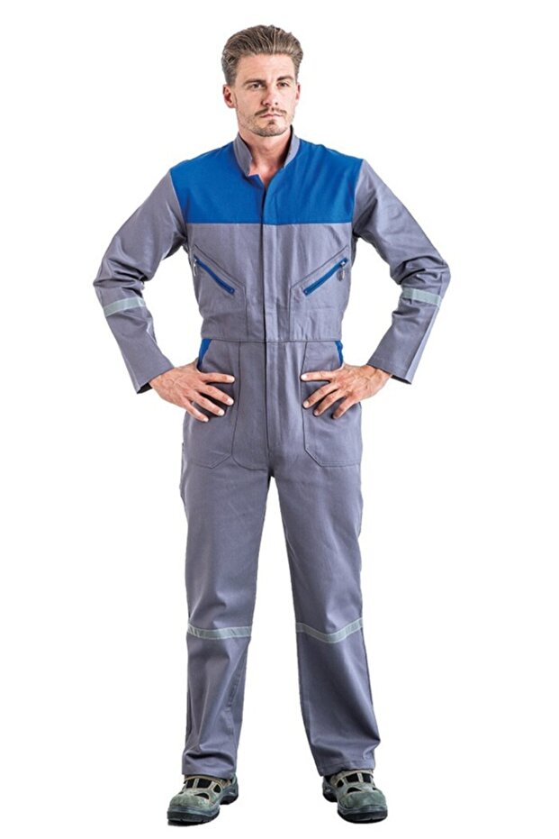 ملابس عمل رمادية للجنسين - 1