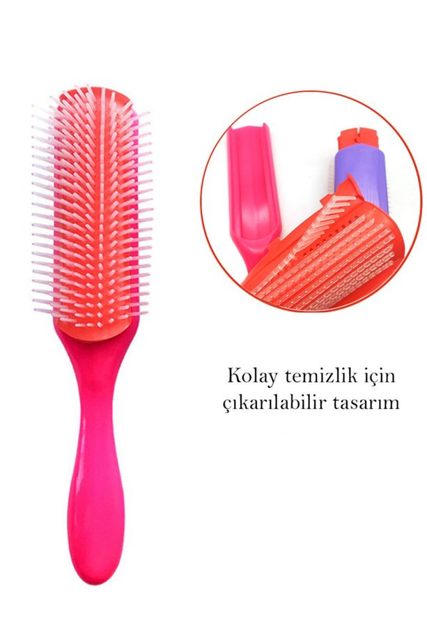 Styling Brush 9 Sıra Şekillendirme Fırçası Curly Girl Kıvırcık Kız Metodu Fırçası - 3