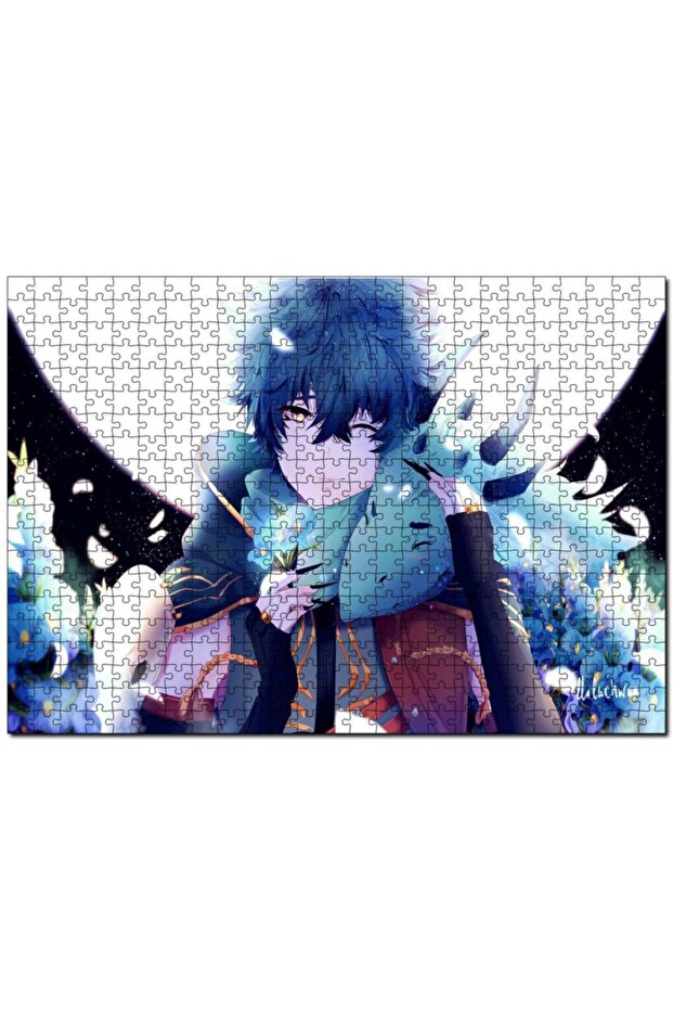 Cakasepetim Anime Young and Dragon 500 Piece Puzzle Jigsaw Puzzle Mdf (Wood)
