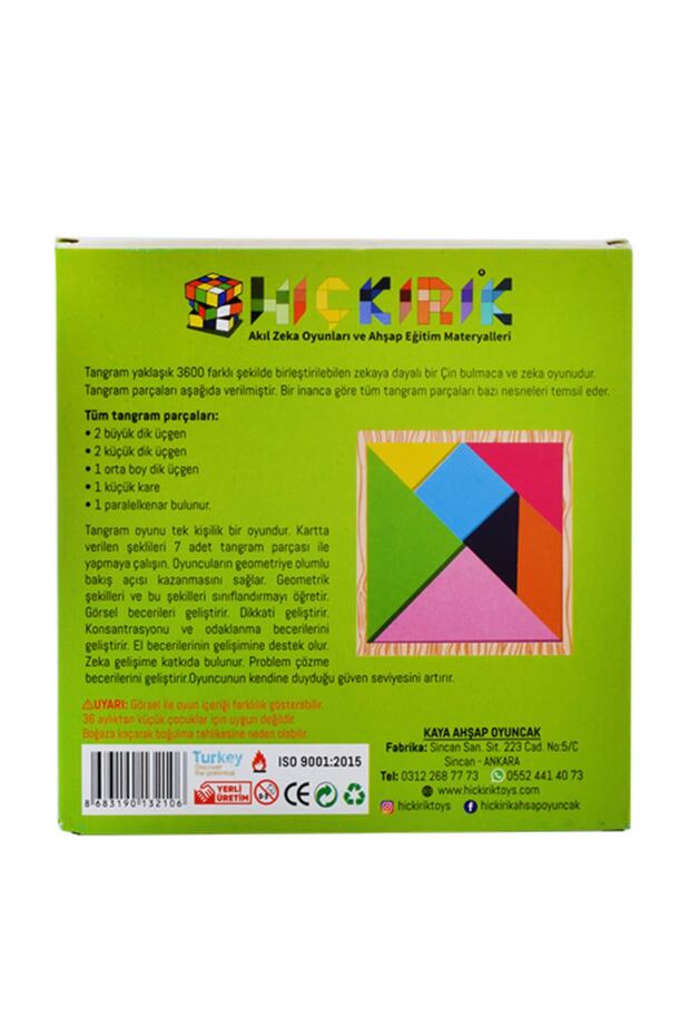 Kare Tangram Renkli Tangram - 2