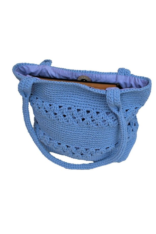 (%100) Makrome El Örgüsü Astarlı Omuz Askılı Çanta Handmade 101 - 1