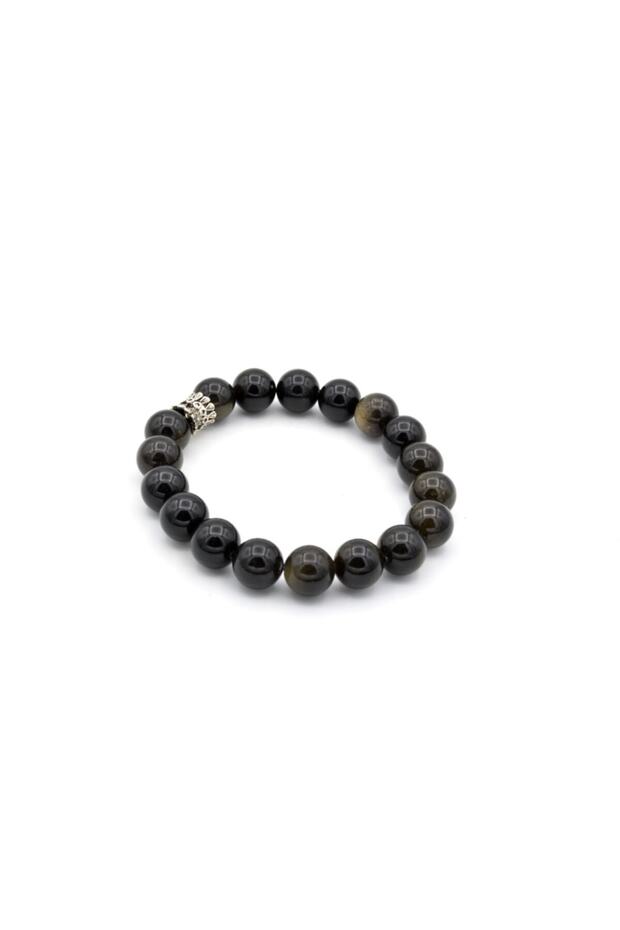 Natural Rainbow Obsidian Bracelet 1st Quality 002 Large Size