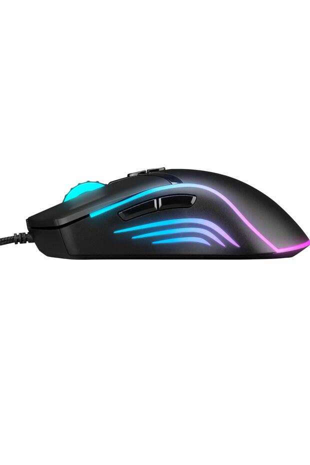 Smx-r54 Vibe Usb Siyah Rgb Aydınlatmalı Drag Click 6400 Dpi Pro Gaming Oyuncu Mouse - 5