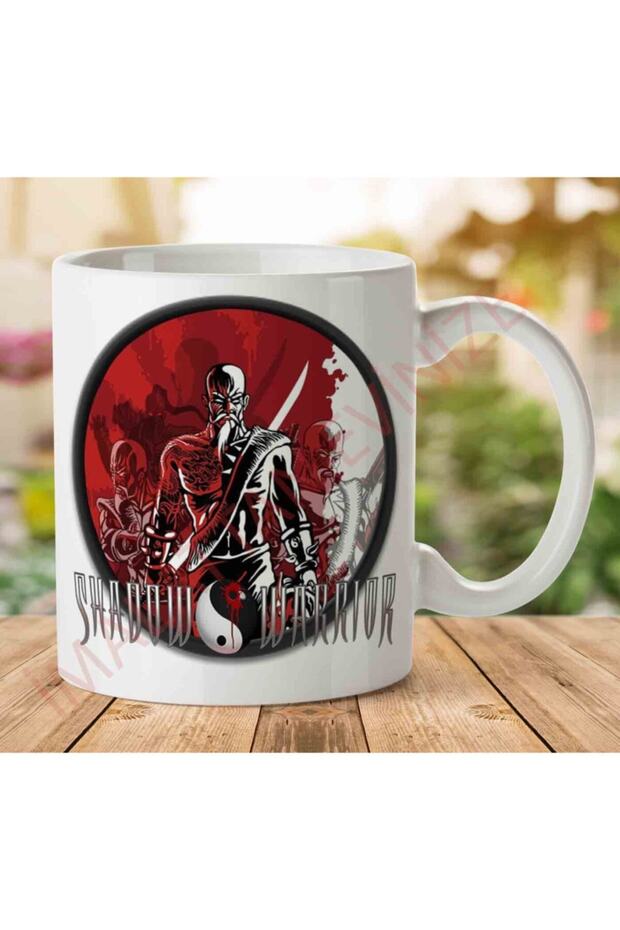 كوب مطبوع عليه وجهين من Shadow Warrior