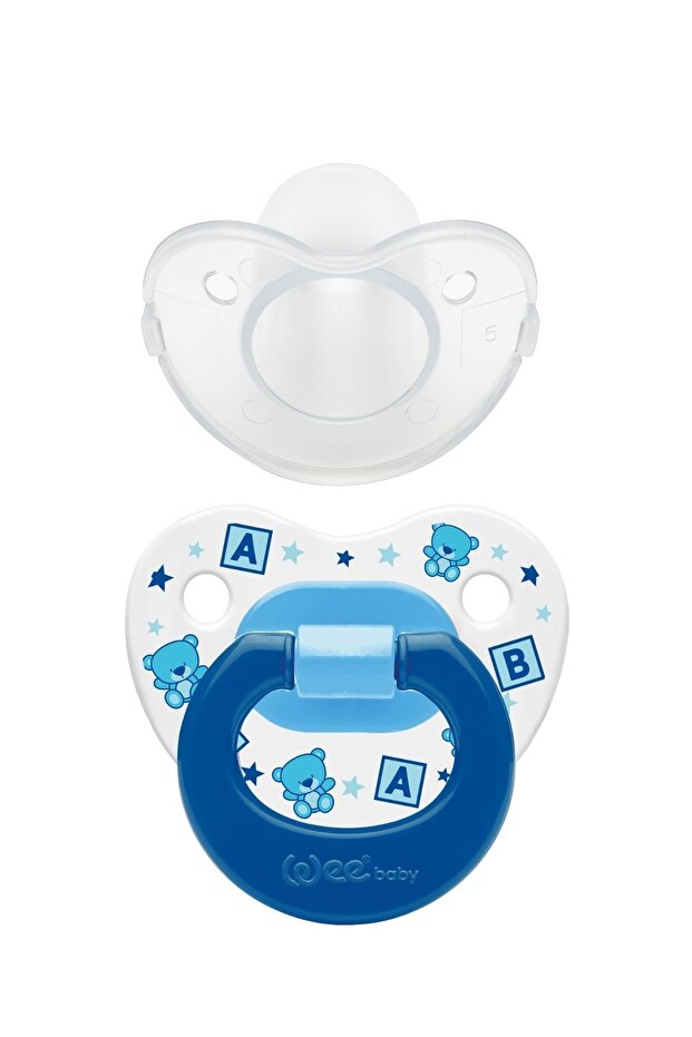 Covered Palatal Pacifier No:3 Blue
