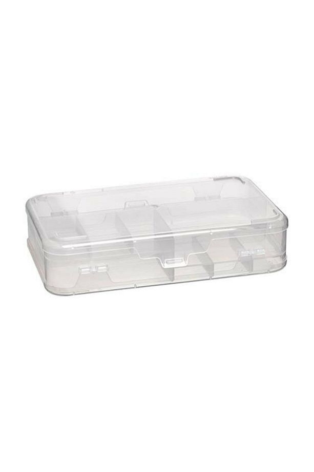 Şeffaf Plastik Bölmeli Çift Taraflı Hobi Dikiş Iğne Kutusu Arduino Balıkçı Malzeme Saklama Organizer - 8