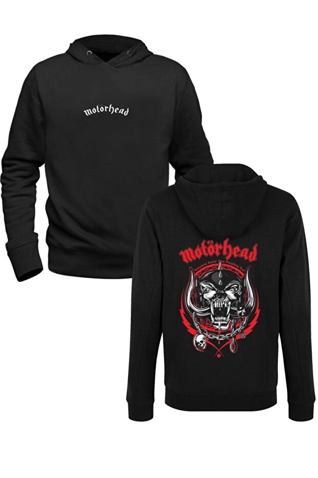 سويت شيرت أسود مطبوع من الأمام والخلف للأطفال من Motörhead