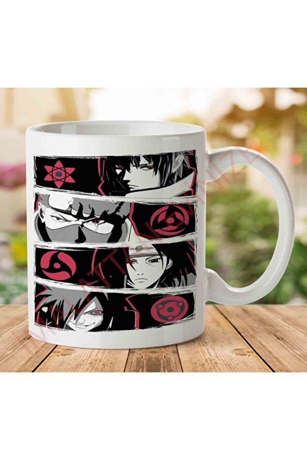 كوب ناروتو شاريجانز مطبوع على الجانبين
