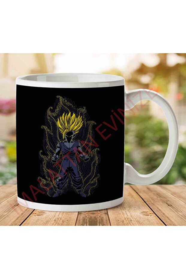 كوب بطبعة Post Impressionist Young Trunks Dragon Ball Super على الجانبين