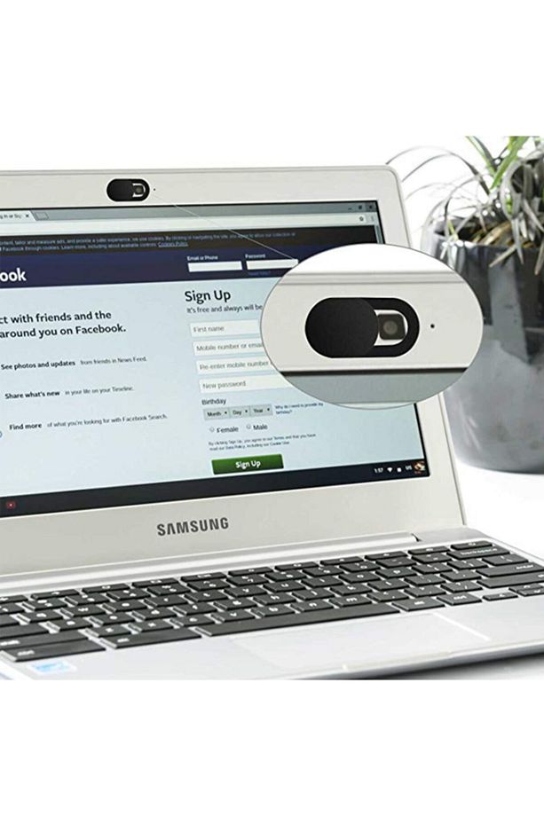 Bilgisayar Laptop Pc Notebook Telefon Kamera Kapatıcı - Siyah - 5